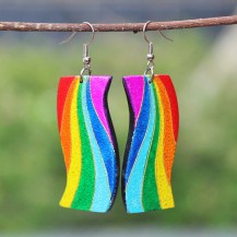 'Rainbow Stripe Wooden 3