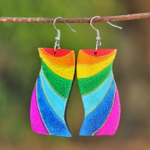 Rainbow Stripe Wooden 4
