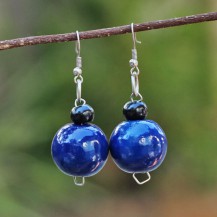 Dark Blue Wooden Balls