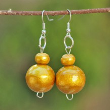 Gold Wooden Balls