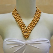 'Light Brown Balls V Neck