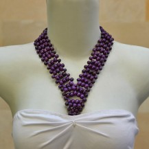 'Purple Balls V Neck
