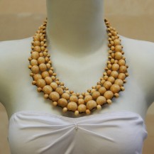 'Light Brown Balls Wide Chain