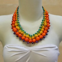 'Mix Colour Balls Wide Chain