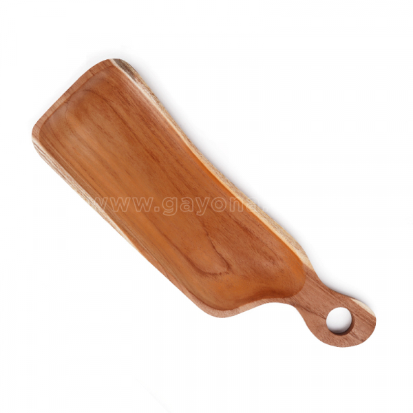テーブル・チェア・ハンモック natureweapon Reversible mix wood plate Amazon.com | Silver Flatware Set with Natural Wood Handle