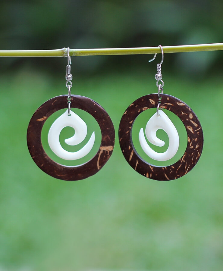 Coconut Shell Earrings – MKV Enterprise