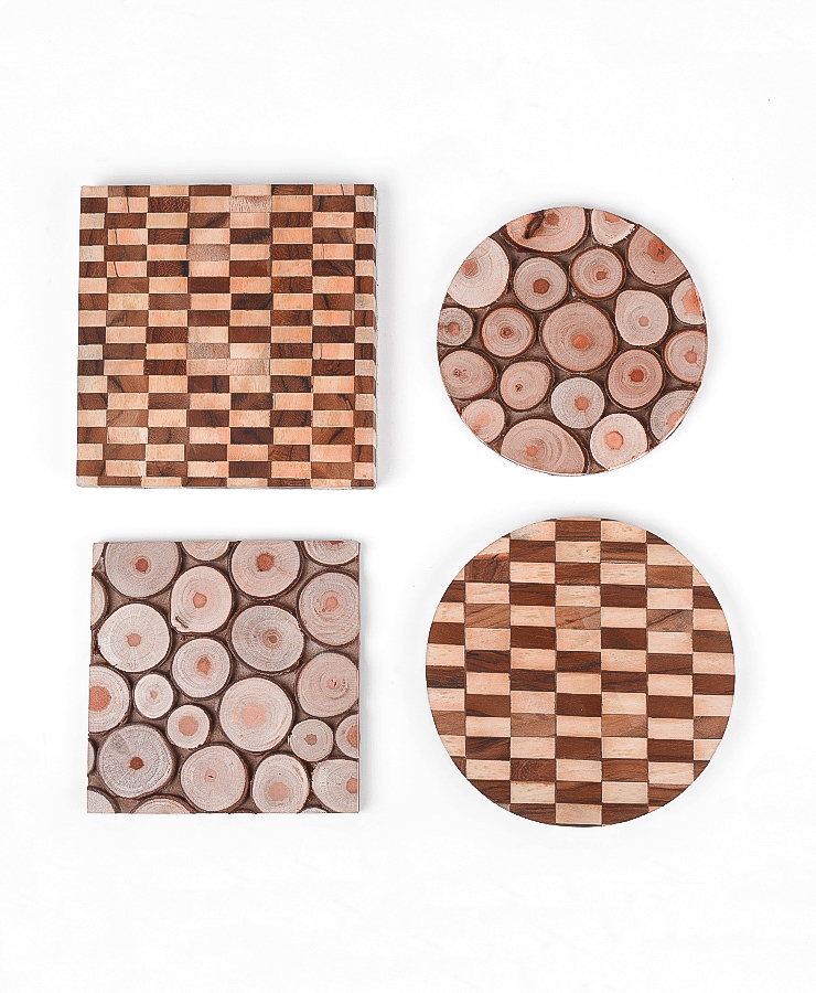 Teak Wood Coaster